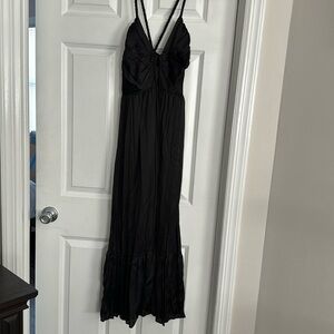 Zara Dress Black Satin NWT